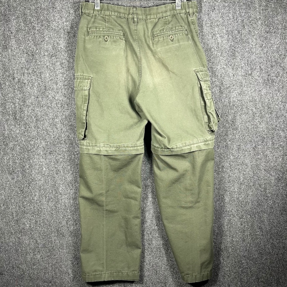 Boy Scouts of America Convertible Uniform Pants Mens 32 Green Cargo Zip-Off Leg - Picture 2 of 11